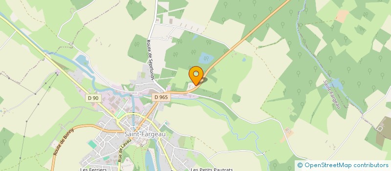 localisation de l'entreprise BAUDOT SAS à SAINT-FARGEAU
