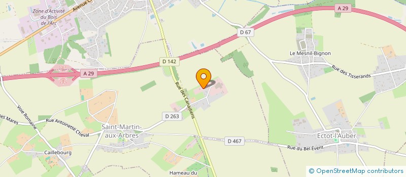 localisation de l'entreprise BAUDOUIN HENRY CHARPENTE  SAINT-MARTIN-AUX-ARBRES