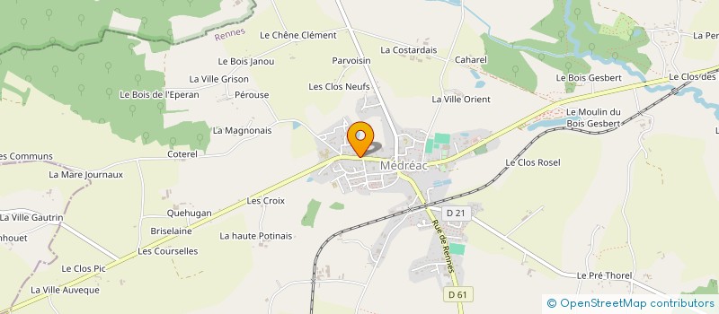 localisation de l'entreprise BAUDOUIN TRANSPORTS à MEDREAC
