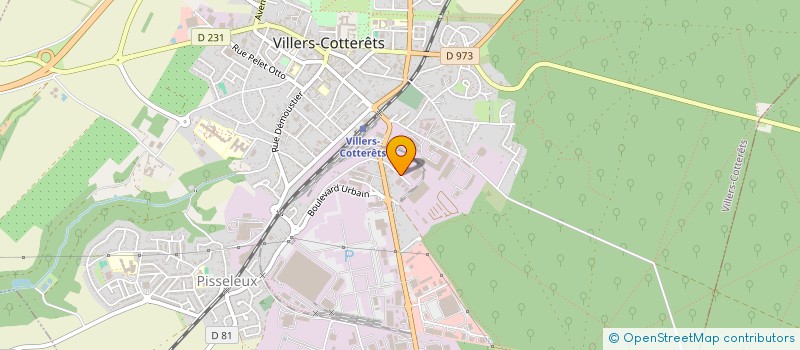 localisation de l'entreprise BAUDOUX SAS à VILLERS-COTTERETS