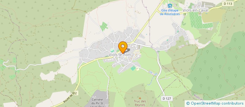 localisation de l'entreprise BAUDRAN  VIOLS-LE-FORT