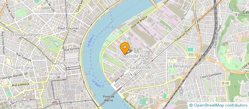 localisation de l'entreprise BAUDRIMONT LACOTE ARCHITECTES  BORDEAUX