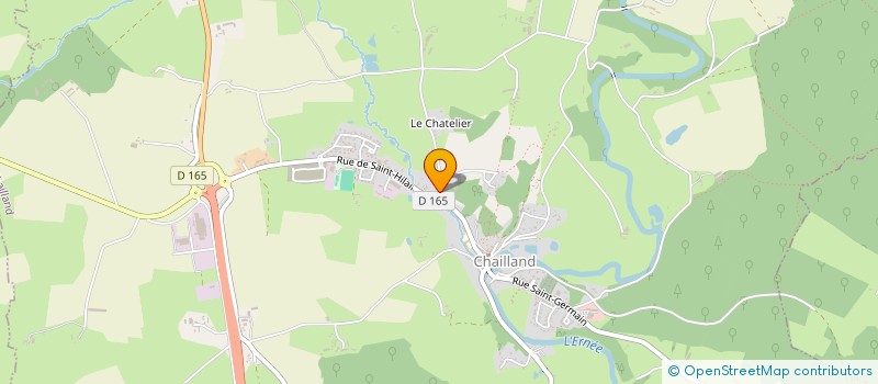 localisation de l'entreprise BAUDRON SA  CHAILLAND