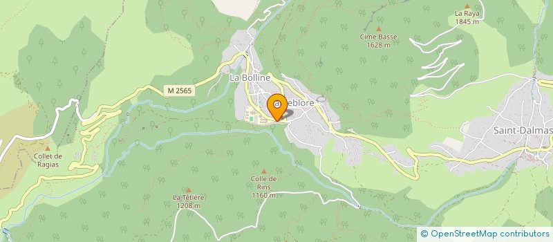 localisation de l'entreprise BAUDRU/BRUNEAUX INDIVISION  VALDEBLORE