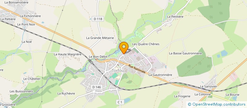 localisation de l'entreprise BAUDRY à SEVREMOINE