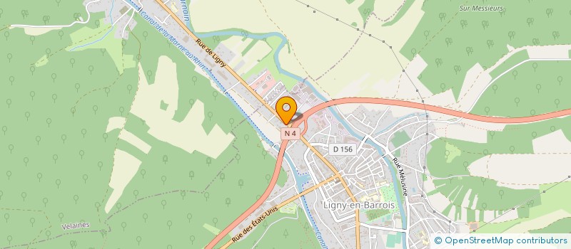 localisation de l'entreprise BAUDRY à LIGNY-EN-BARROIS