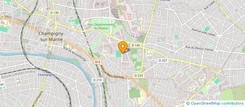 localisation de l'entreprise BAUDRY ET FILS à CHAMPIGNY-SUR-MARNE