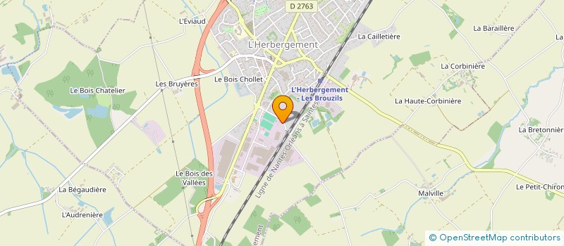 localisation de l'entreprise BAUDRY FRERES ET COMPAGNIE à L'HERBERGEMENT