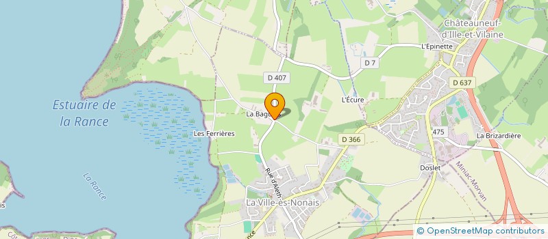 localisation de l'entreprise BAUDRY & GAUMER  LA VILLE-ES-NONAIS