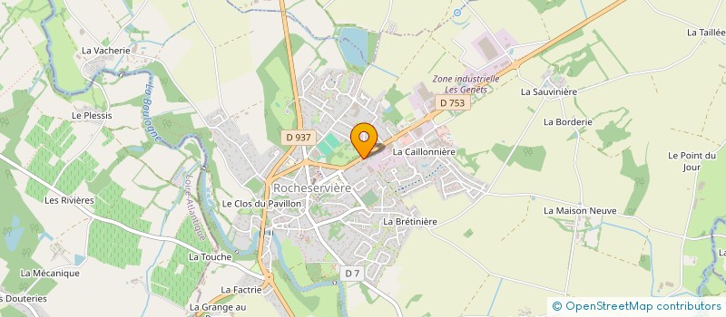 localisation de l'entreprise BAUDRY INVEST à ROCHESERVIERE