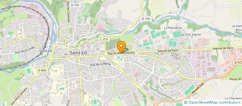 localisation de l'entreprise BAUDU PIGEON  SAINT-LO