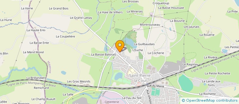 localisation de l'entreprise BAUDUCEL à SAINT-PIERRE-LA-COUR