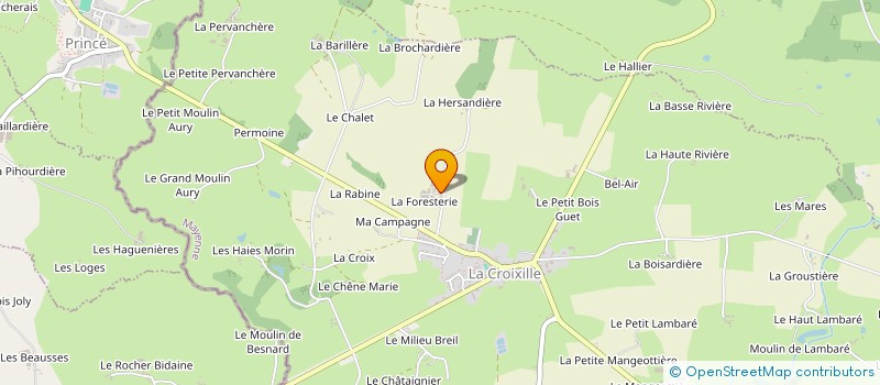 localisation de l'entreprise BAUDUCEL  LA CROIXILLE