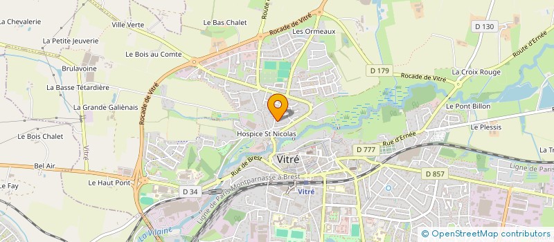 localisation de l'entreprise BAUDUCEL AGRI SERVICES à VITRE