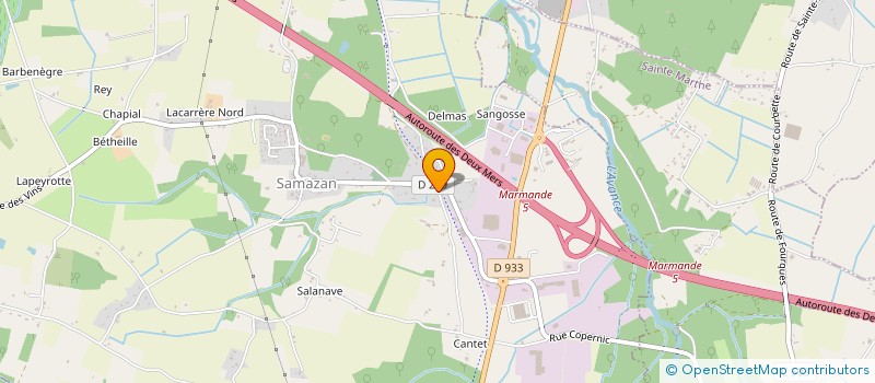 localisation de l'entreprise BAUDUIN AND CAU  SAMAZAN