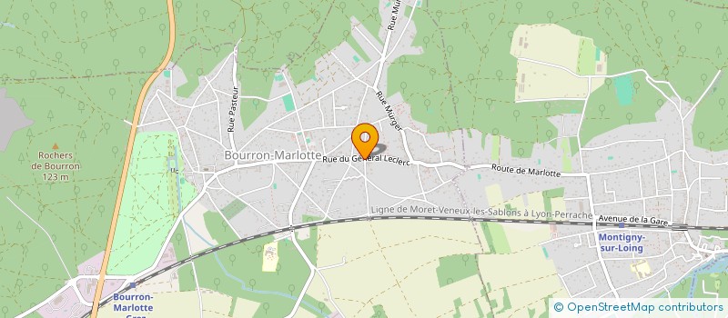 localisation de l'entreprise BAUDUIN CYBELE à BOURRON-MARLOTTE