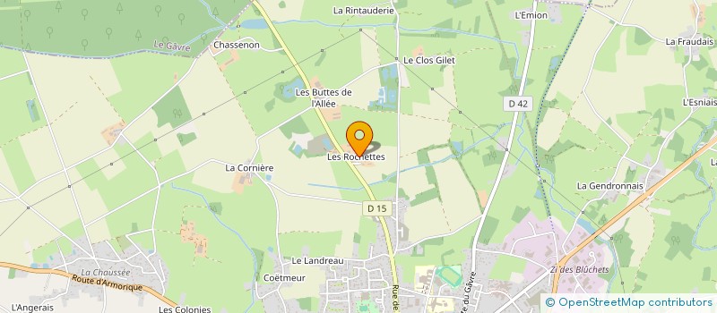 localisation de l'entreprise BAUDUZ-DALLIBERT à BLAIN