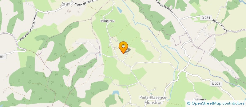 localisation de l'entreprise BAUDY  PIETS-PLASENCE-MOUSTROU