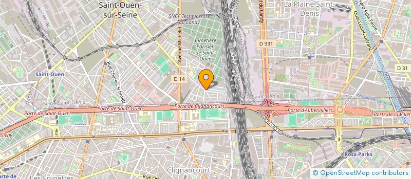 localisation de l'entreprise BAUER à SAINT-OUEN-SUR-SEINE