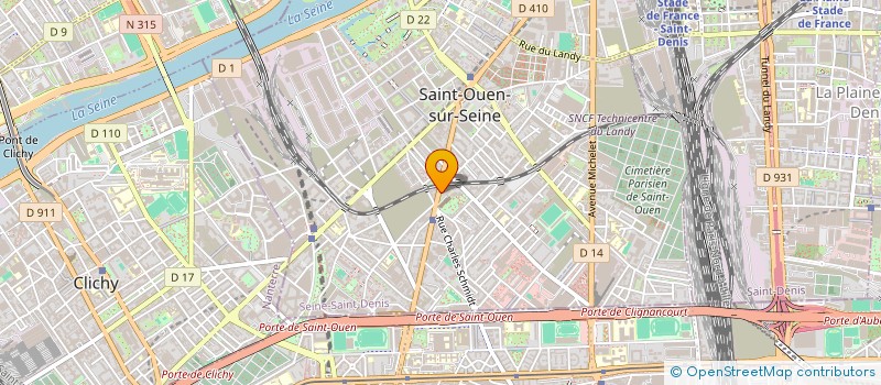 localisation de l'entreprise BAUER à SAINT-OUEN-SUR-SEINE