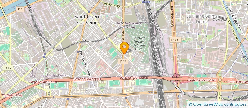 localisation de l'entreprise BAUER DELICES à SAINT-OUEN-SUR-SEINE