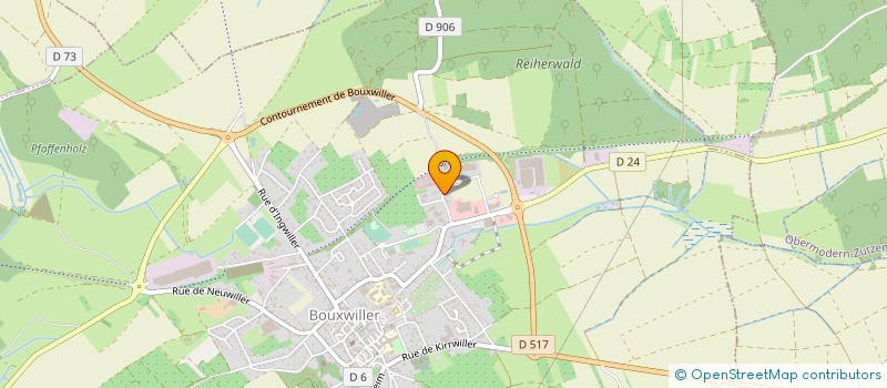 localisation de l'entreprise BAUER & FILS  BOUXWILLER