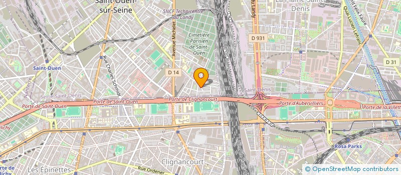 localisation de l'entreprise BAUER FOOD à SAINT-OUEN-SUR-SEINE