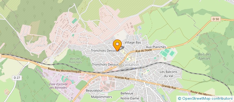 localisation de l'entreprise BAUER MARECHALERIE  VALDAHON