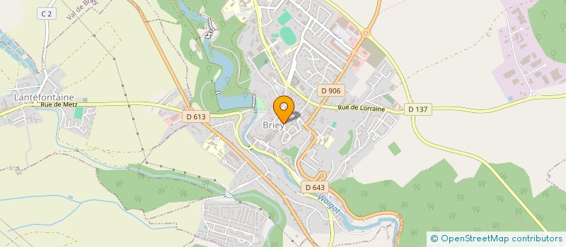 localisation de l'entreprise BAUER SIGNS  VAL DE BRIEY