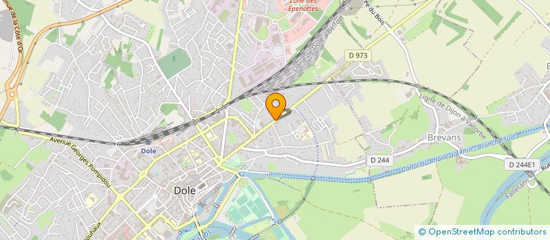 localisation de l'entreprise BAUGE DE LA FRAGNEUSE à DOLE