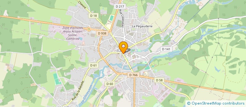 localisation de l'entreprise BAUGE OPTIQUE à BAUGE-EN-ANJOU