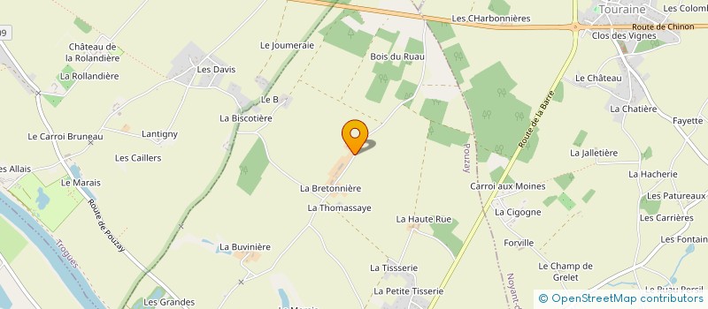 localisation de l'entreprise BAUGE PERE ET FILS  POUZAY