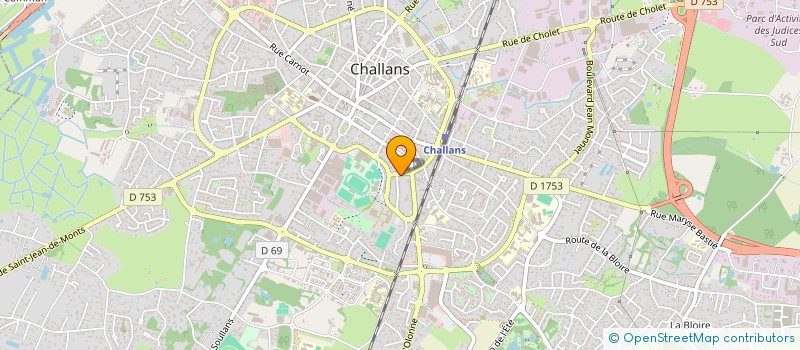 localisation de l'entreprise BAUGE STEPHANE à CHALLANS
