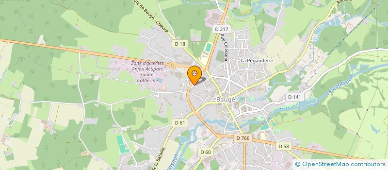 localisation de l'entreprise BAUGECOM SURGELES à BAUGE-EN-ANJOU