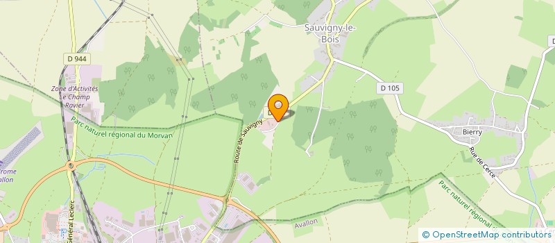 localisation de l'entreprise BAULAND-SOILLY à SAUVIGNY-LE-BOIS