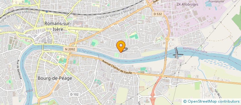 localisation de l'entreprise BAULE IMMOBILIER  ROMANS-SUR-ISERE