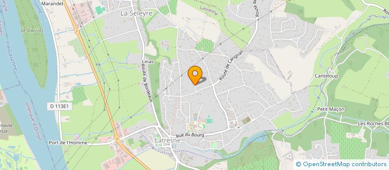 localisation de l'entreprise BAULIEU MAITRISE D'OEUVRE  LATRESNE