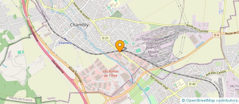 localisation de l'entreprise BAUMANN à CHAMBLY
