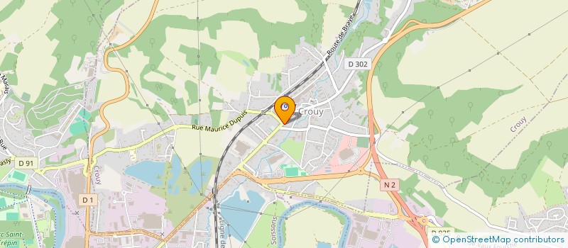 localisation de l'entreprise BAUMANN ET BOULANGER  CROUY