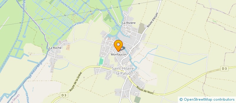 localisation de l'entreprise BAUMARD CONSTRUCTION à SAINT-HILAIRE-LA-PALUD