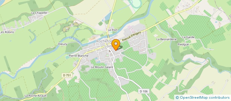 localisation de l'entreprise BAUMARD DISTRIBUTION à ROCHEFORT-SUR-LOIRE