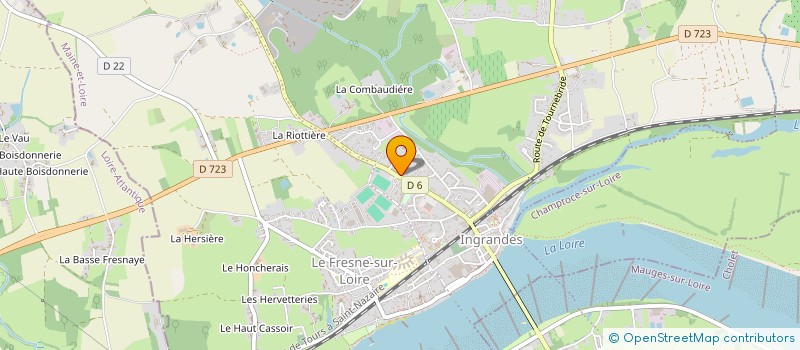 localisation de l'entreprise BAUMAT  INGRANDES-LE-FRESNE-SUR-LOIRE