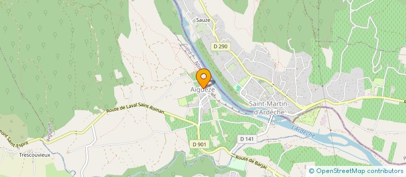 localisation de l'entreprise BAUME  AIGUEZE