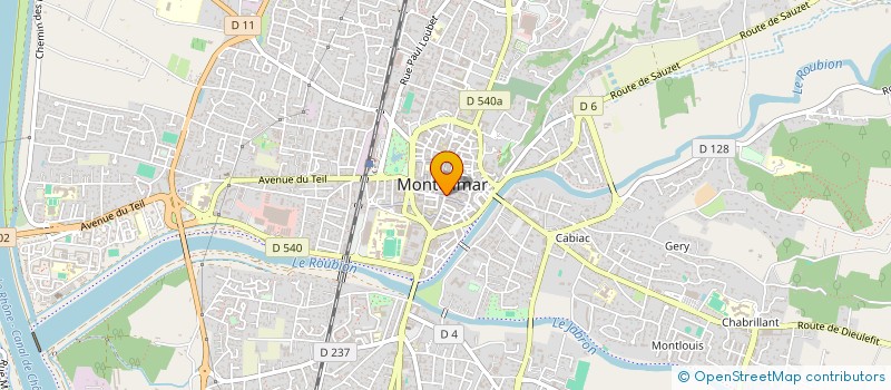 localisation de l'entreprise BAUME,BUREAU ET SCOLAIRE à MONTELIMAR