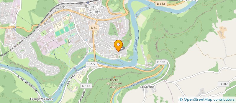 localisation de l'entreprise BAUME EN COULEURS  BAUME-LES-DAMES