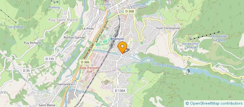 localisation de l'entreprise BAUME ROGER MICHELLE ET VALERIE  MONTGENEVRE