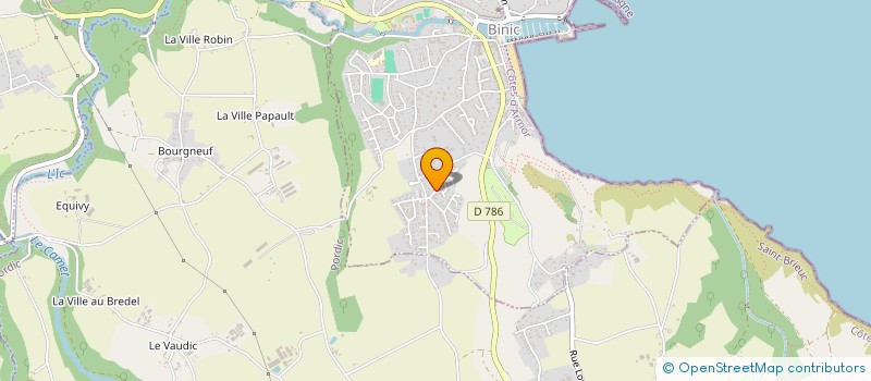 localisation de l'entreprise BAUMER AZUR  BINIC-ETABLES-SUR-MER