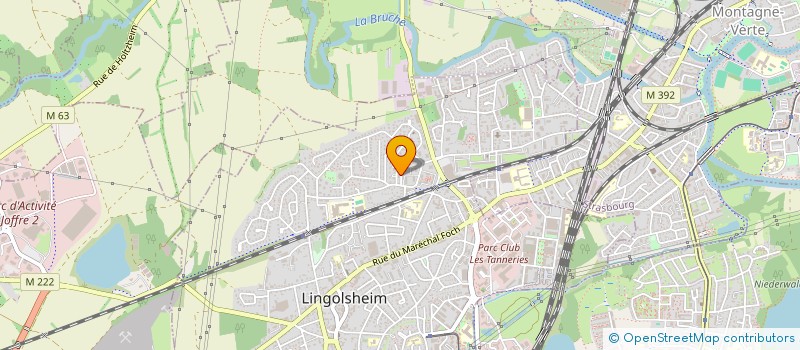 localisation de l'entreprise BAUMERT à LINGOLSHEIM