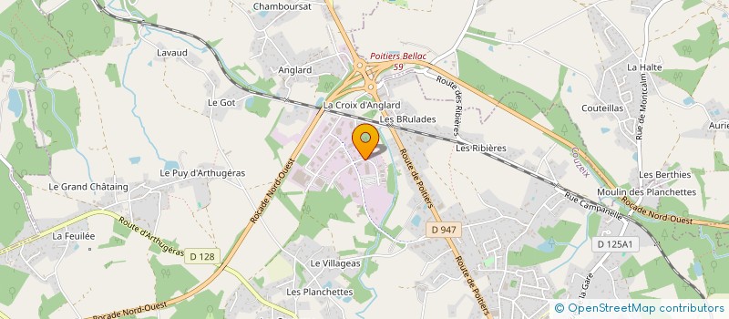 localisation de l'entreprise BAUMONT à COUZEIX
