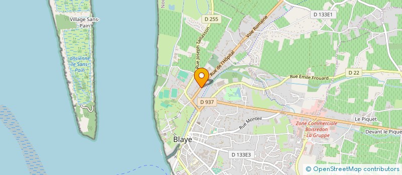 localisation de l'entreprise BAUPAS'S à BLAYE